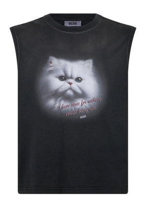GCDS Cat Boxy tank top - Grey