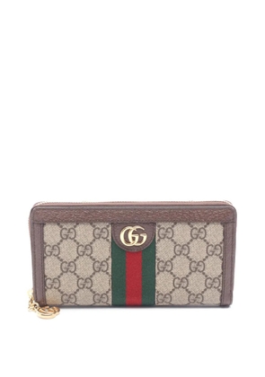 Gucci Pre-Owned 2016-2026 GG Supreme Ophidia Wallet long wallets - Brown