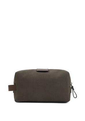 Giorgio Armani canvas wash bag - Green