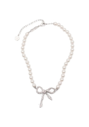 YVMIN bow necklace - Silver