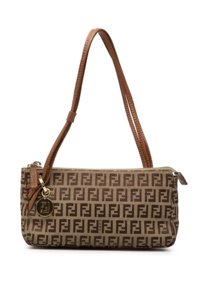 Fendi Pre-Owned 2000-2010 Zucchino Canvas Triple Strap Pochette shoulder bag - Brown
