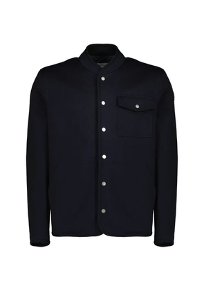 Moncler blue shirt jacket