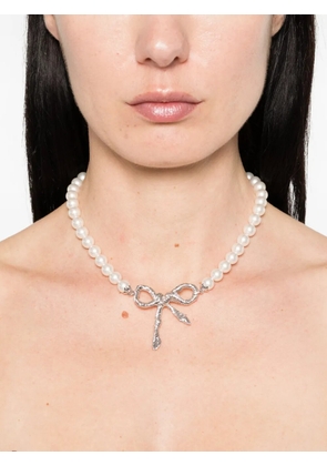 YVMIN bow necklace - Silver