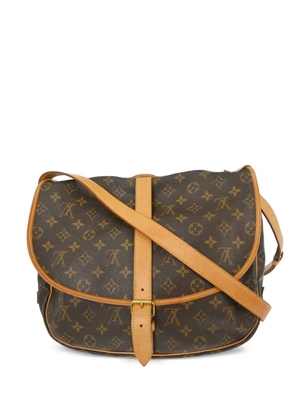 Louis Vuitton Pre-Owned 2000 35 Saumur monogram shoulder bag - Brown