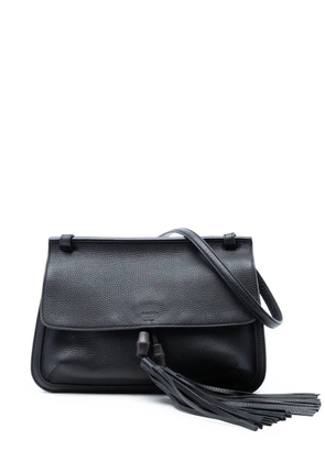 Gucci Pre-Owned 2016-2026 Medium Leather Bamboo Daily crossbody bag - Black