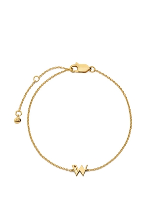 Monica Vinader Initial W chain bracelet - Gold