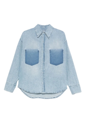 LOIS JEANS two-tone denim shirt - Blue
