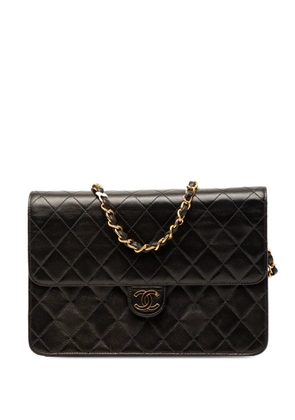 CHANEL Pre-Owned 1997-1999 CC Quilted Lambskin Single Flap crossbody bag - Black