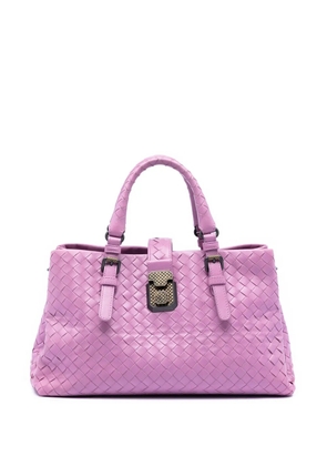 Bottega Veneta Pre-Owned 2012-2026 Small Nappa Intrecciato Roma satchel - Purple