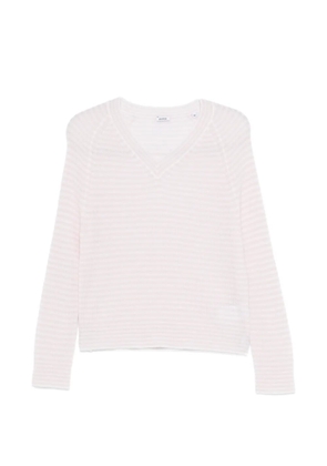 ASPESI V-neck striped sweater - Pink