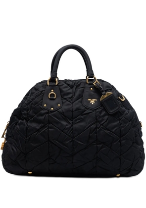 Prada Pre-Owned 2010-2026 Impuntu Tessuto satchel - Black