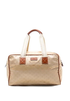Gucci Pre-Owned 2016-2026 GG Nylon Web travel bag - Brown