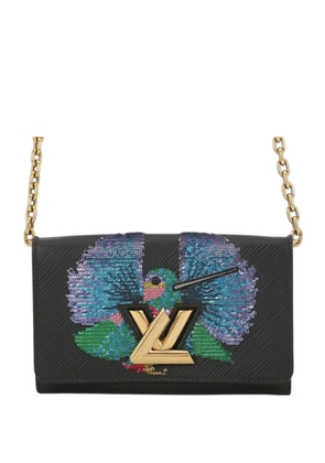 Louis Vuitton Pre-Owned 2017 Epi Sequin Bird Twist Wallet On Chain crossbody bag - Black