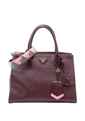 Prada Pre-Owned 2013-2026 Saffiano Greche Paradigme Bag satchel - Red