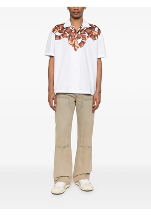 COUNTY OF MILAN snake-print shirt - White