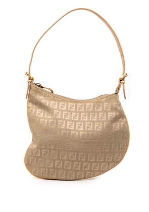 Fendi Pre-Owned 2000-2010 Zucchino Canvas Oyster shoulder bag - Brown