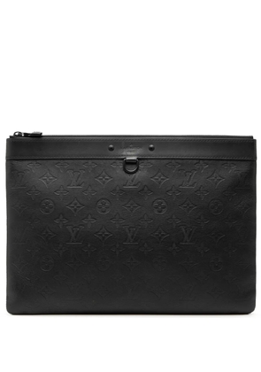 Louis Vuitton Pre-Owned 2019 Monogram Shadow Discovery Pochette clutch bag - Black