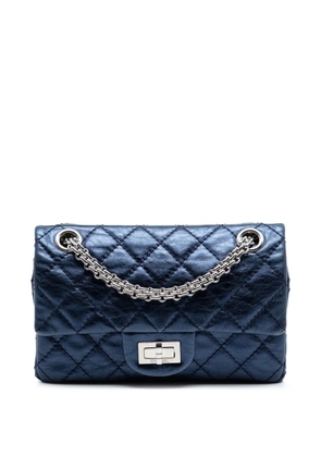 CHANEL Pre-Owned 2006-2008 Metallic Aged Calfskin Reissue 2.55 Double Flap 224 crossbody bag - Blue