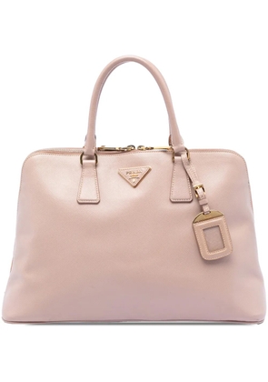 Prada Pre-Owned 2010-2026 Large Saffiano Lux Promenade satchel - Brown
