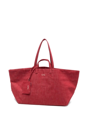 A.P.C. Le Drummer tote bag - Red