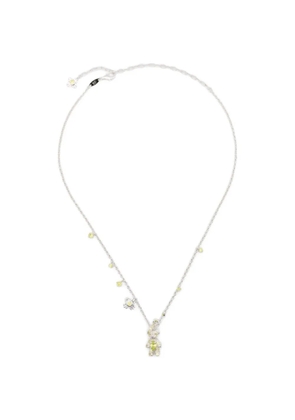 YVMIN flower bear-charm necklace - Silver