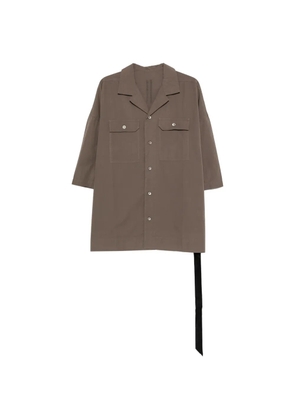 Rick Owens DRKSHDW Magnum Tommy chest-pocket tie shirt - Brown