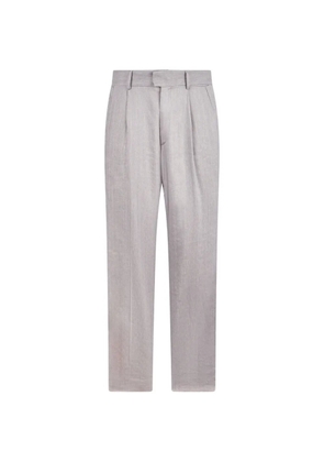 Roberto Cavalli Elegant linen trousers - Grey