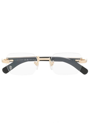 Cartier Eyewear frameless rectangular glasses - Gold