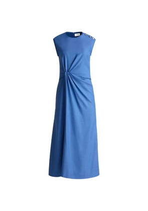 St. John button knot midi dress - Blue