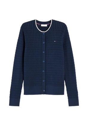 Tommy Hilfiger cable-knit cardigan - Blue