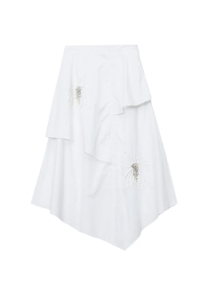 3.1 Phillip Lim floral ruffled midi skirt - White