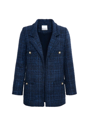 WEILL PARIS tweed trim-detail blazer - Blue
