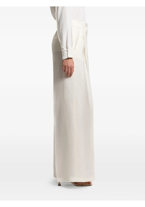 Peserico pleated satin trousers - White