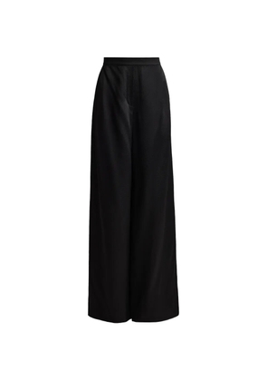 St. John hammered satin pocket trousers - Black