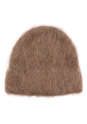 Séfr Fuzzy alpaca-blend beanie - Brown