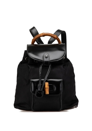 Gucci Pre-Owned 20th Century Mini Bamboo Nylon backpack - Black