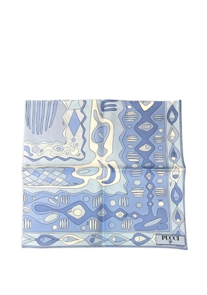 PUCCI geometric-print scarf - Blue