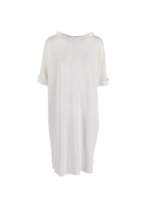 Cividini zip cotton midi dress - White