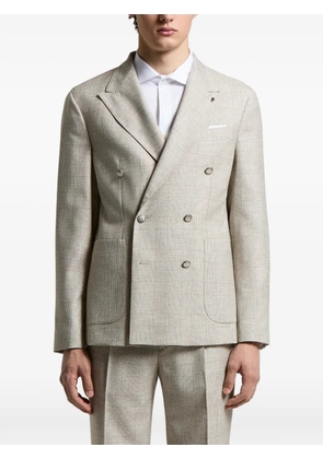 Peserico double-breasted blazer - Neutrals