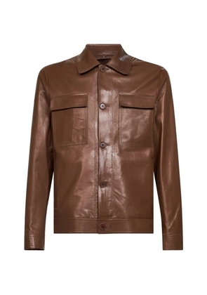 Salvatore Santoro Plongé leather jacket - Brown