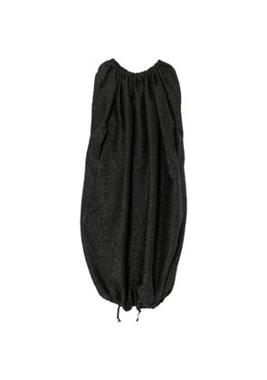 Comme Des Garçons gathered open sleeve dress - Black