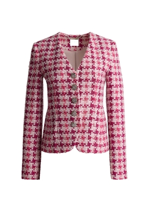 St. John Suzy ritz-tweed long-sleeve jacket - Pink