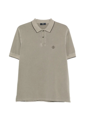 Herno logo-embroidered polo shirt - Grey