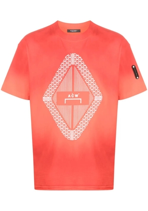A-COLD-WALL* Gradient logo-print T-shirt - Orange