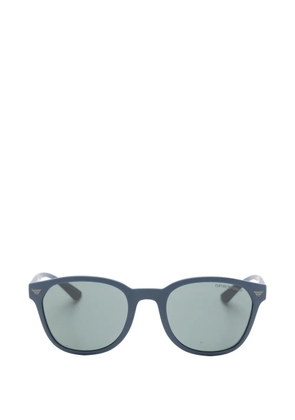 Emporio Armani oval-frame sunglasses - Blue