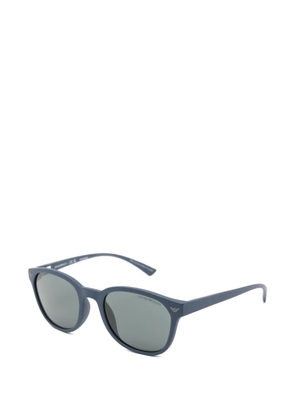 Emporio Armani oval-frame sunglasses - Blue