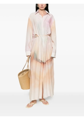 Nanushka buttoned tie dress - Neutrals