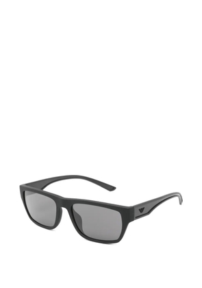 Emporio Armani rectangle frame sunglasses - Black