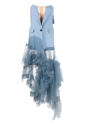 ACT Nº1 ruffled jacket - Blue