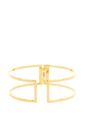 Elisabetta Franchi cut-out rigid necklace - Gold